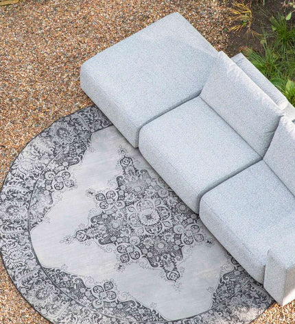 Buiten vloerkleed Zuiver Coventry rond
