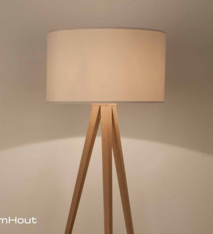 Vloerlamp Zuiver Tripod Wood - showroommodel