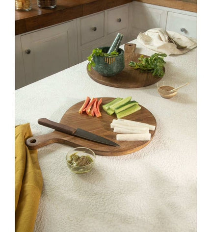 Laimai Small Mango Wood Chopping and Serving Board | Compact Kitchen Cutting Board for Food Prep and Snacks