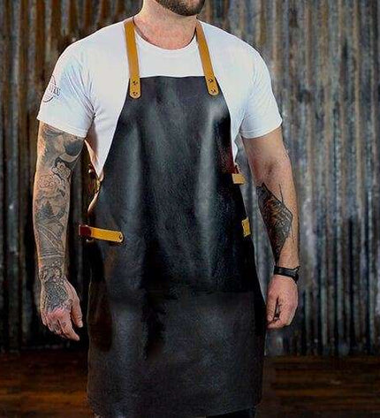 "BBQ Accessory Apron Faux Leather"