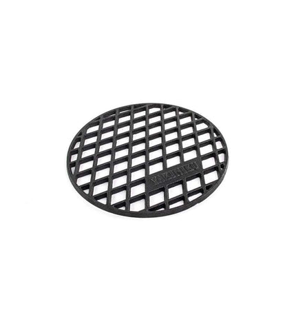 Shichirin Tabletop Grill Round Accessory Grate Cast Iron with Meat Marker