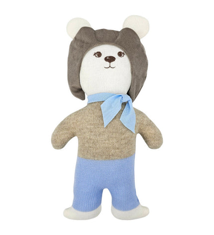 Knitted animal Pilot Bear