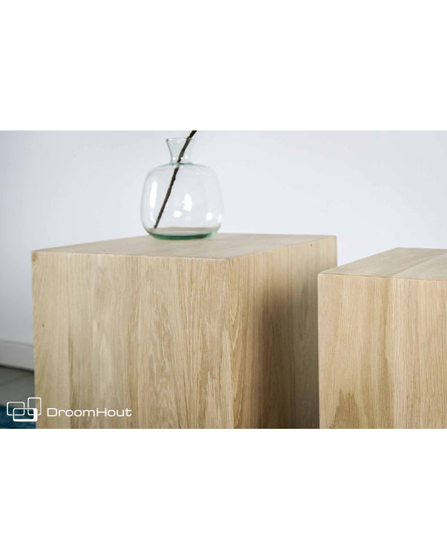 Zuil blank eiken - (60 cm hoog)
