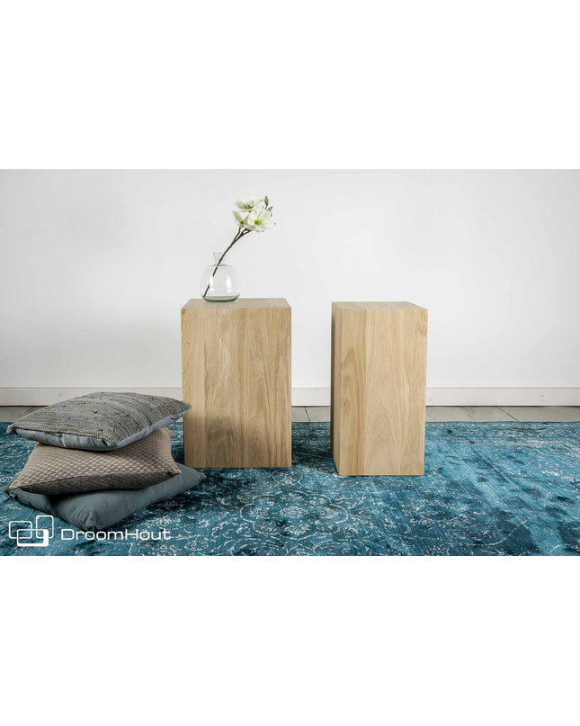 Zuil blank eiken - (60 cm hoog)