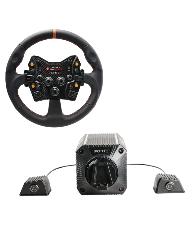 Asetek SimSports Forte (18nm) Direct Drive Wheel Base + Forte GT Wheel Bundle