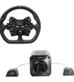 GT Closed D Black Leather + Forte GT Aluminium Button Box