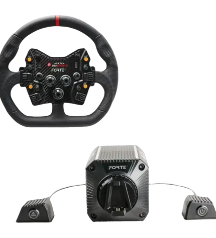 Asetek SimSports Forte (18nm) Direct Drive Wheel Base + Forte GT Wheel Bundle