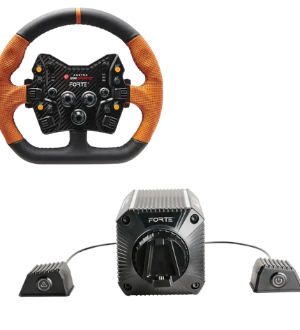 Asetek SimSports Forte (18nm) Direct Drive Wheel Base + Forte GT Wheel Bundle