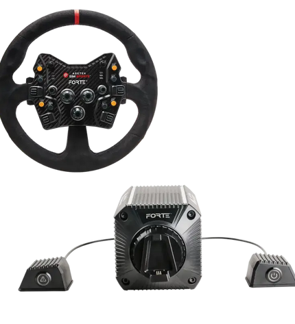 Asetek SimSports Forte (18nm) Direct Drive Wheel Base + Forte GT Wheel Bundle