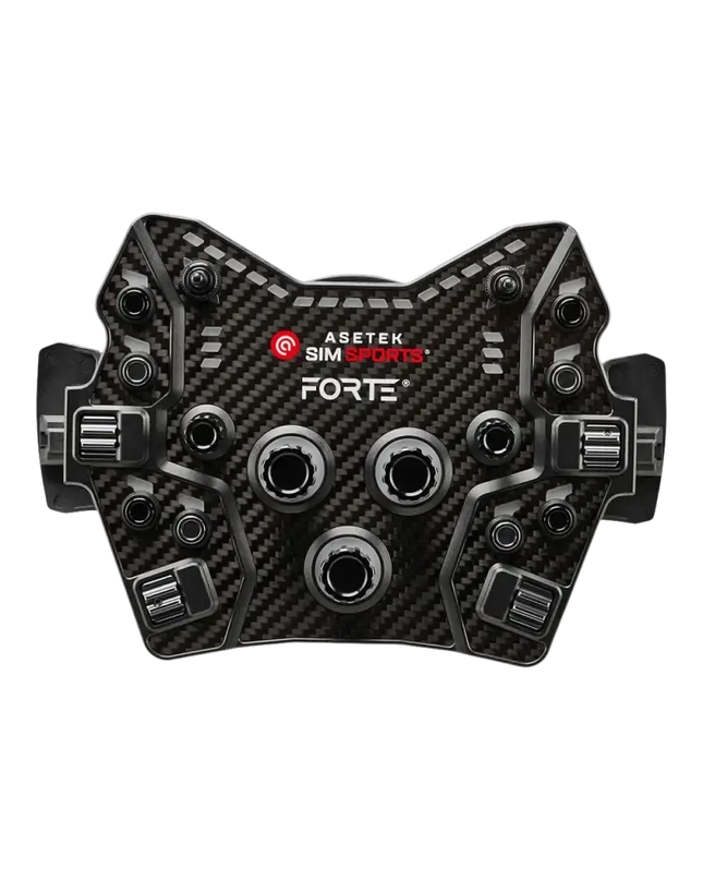 Asetek SimSports Forte GT Button Box (Black, Aluminum)