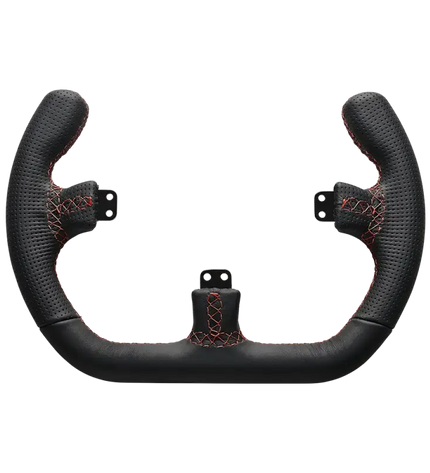 Asetek SimSports Open D Black Leather Rim