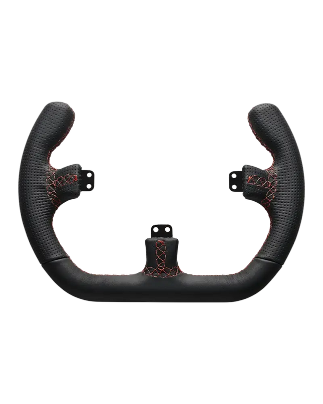 Asetek SimSports Open D Black Leather Rim