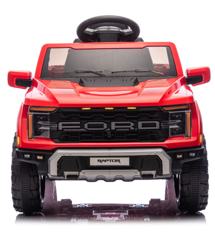 Elektrische kinderauto Ford Raptor 1-persoons 12 volt rood
