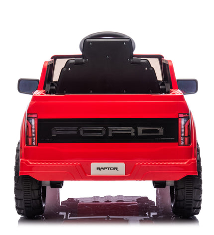 Elektrische kinderauto Ford Raptor 1-persoons 12 volt rood