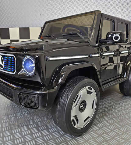 Kinderauto Mercedes EQG zwart 12 volt