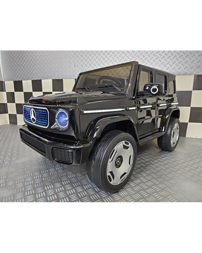 Kinderauto Mercedes EQG zwart 12 volt