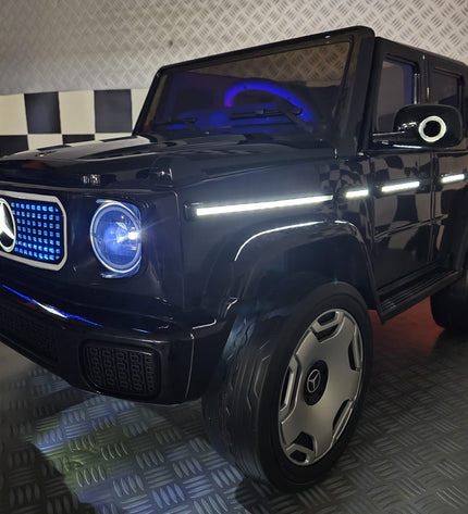 Kinderauto Mercedes EQG zwart 12 volt