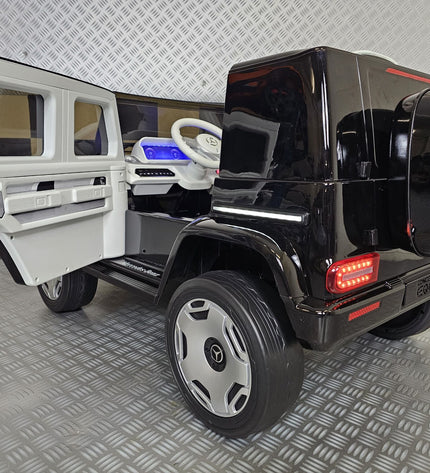 Kinderauto Mercedes EQG zwart 12 volt