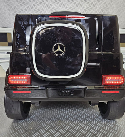 Kinderauto Mercedes EQG zwart 12 volt