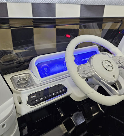 Kinderauto Mercedes EQG zwart 12 volt