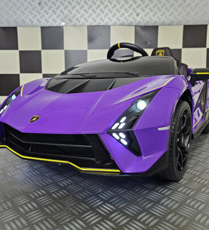 Kinderauto Lamborghini Auténtica paars 12 volt