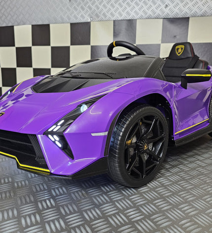 Kinderauto Lamborghini Auténtica paars 12 volt
