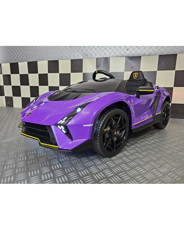 Kinderauto Lamborghini Auténtica paars 12 volt