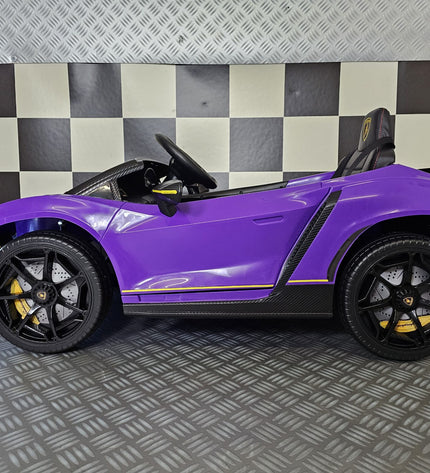 Kinderauto Lamborghini Auténtica paars 12 volt