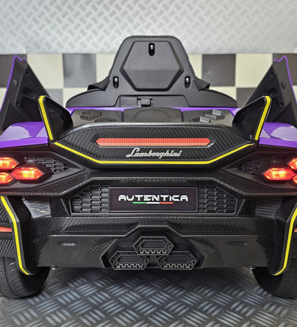 Kinderauto Lamborghini Auténtica paars 12 volt