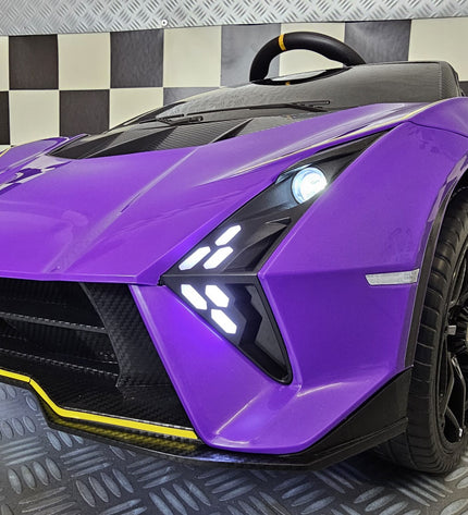 Kinderauto Lamborghini Auténtica paars 12 volt