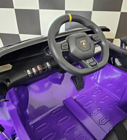 Kinderauto Lamborghini Auténtica paars 12 volt