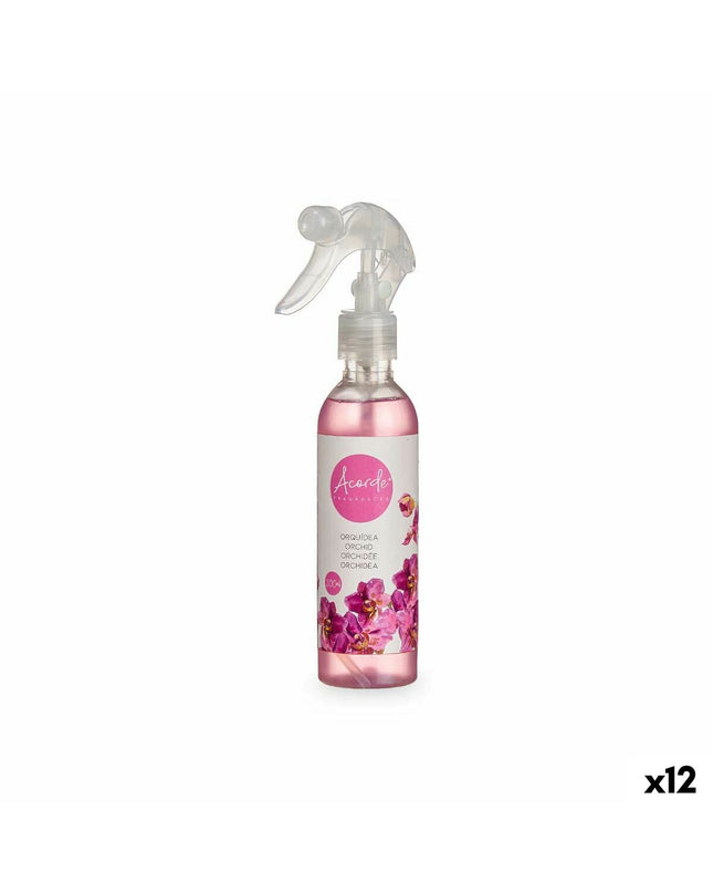 Acorde Orchidee air freshener 200ml bottle, floral orchid scent, used for home and kitchen decoration, 12-pack.