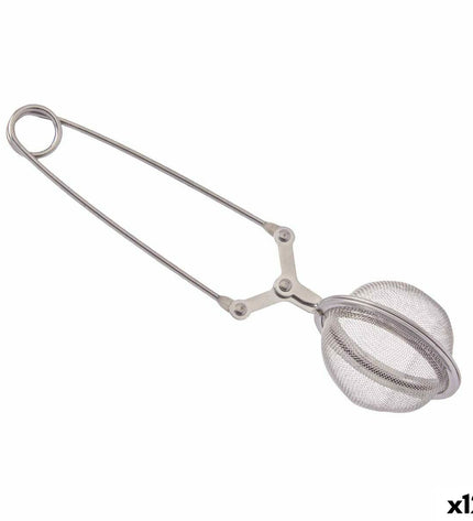 Set of 12 Kinvara stainless steel coffee and tea infusers, 5x16x5.3 cm, ideal for brewing fresh beverages in the kitchen.