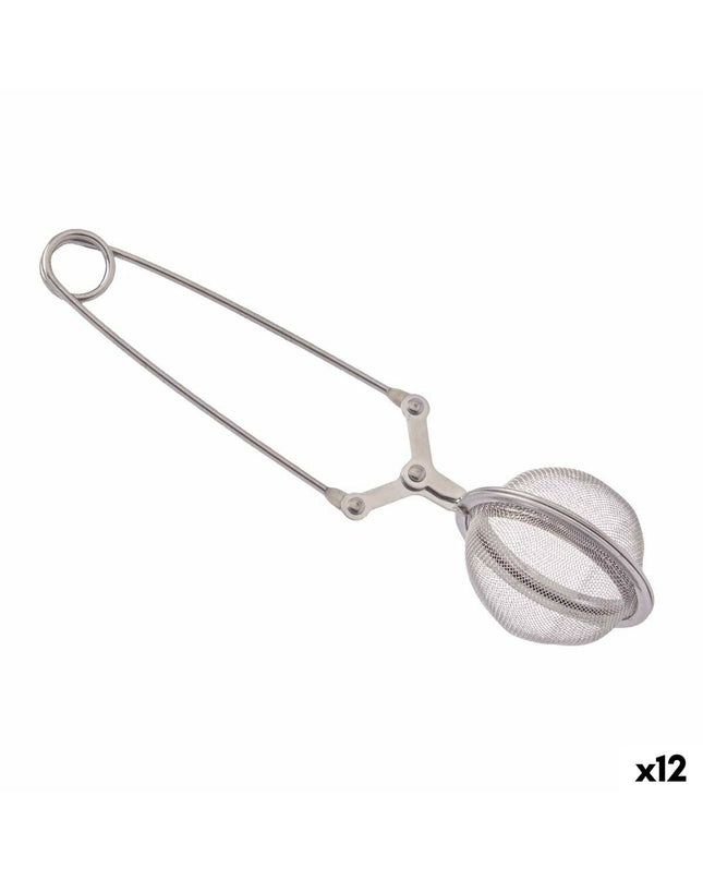 Set of 12 Kinvara stainless steel coffee and tea infusers, 5x16x5.3 cm, ideal for brewing fresh beverages in the kitchen.