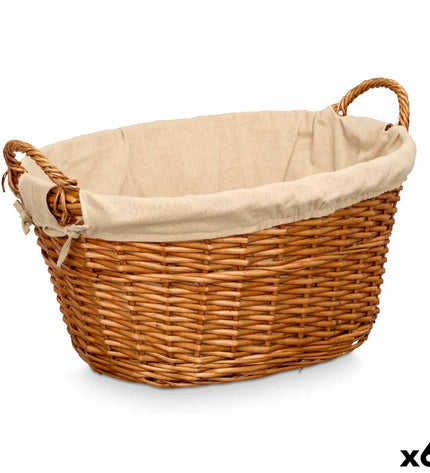 Kipit Mand Kipit Natuurlijk Polyester vlechtwerk stof, 50% katoen, 6 pieces, ideal for home storage and organization.