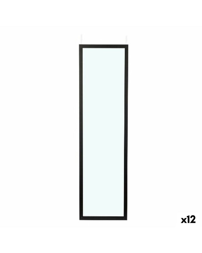 Set of 12 black hanging mirrors by Gift Decor, 30x120 cm, ideal for home decor and stylish wall decorations.