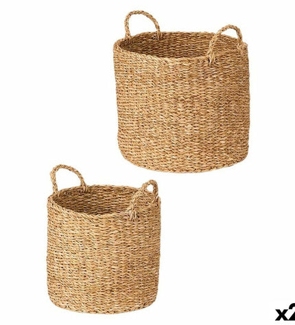 Pair of brown gift storage containers from Gift Decor, designed for home, kitchen, and organization use.
