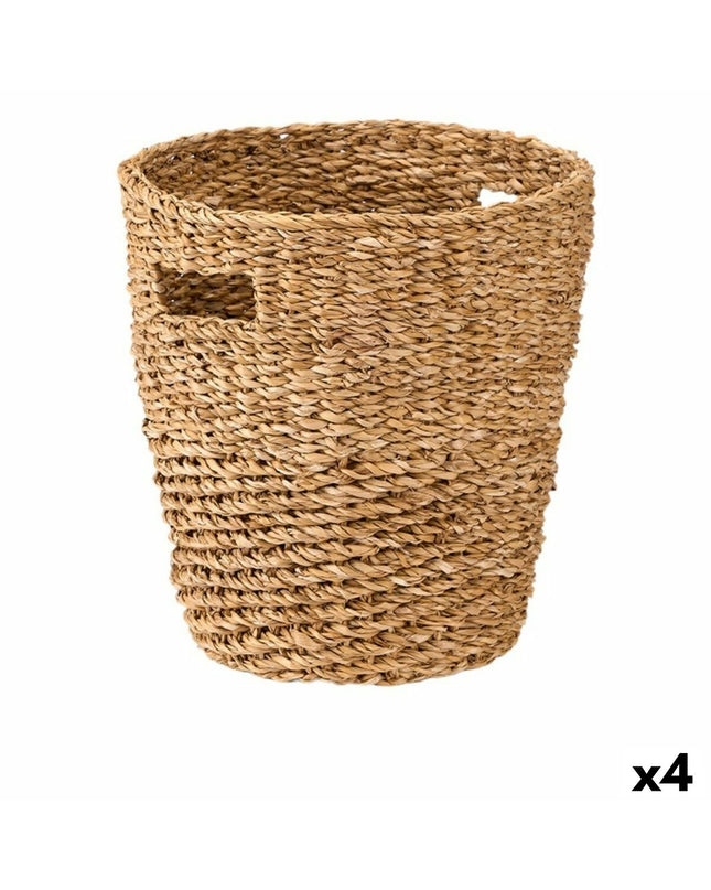Set of four Bruin Zeealgen storage containers by Gift Decor, ideal for home organization and kitchen storage.