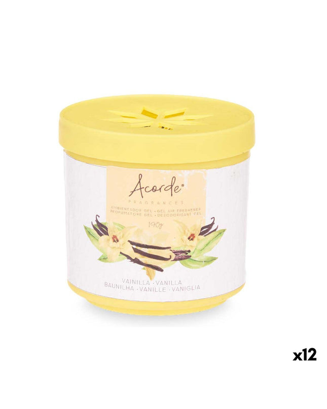 Acorde Vanille luchtverfrisser icon, 190 g, for home and kitchen decor, featuring vanilla scent and brand logo on the package.