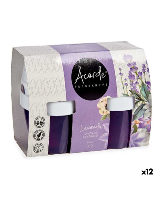Acorde Lavendel air freshener set with 12 pieces, including two decorative lavender-scented air fresheners for home use.
