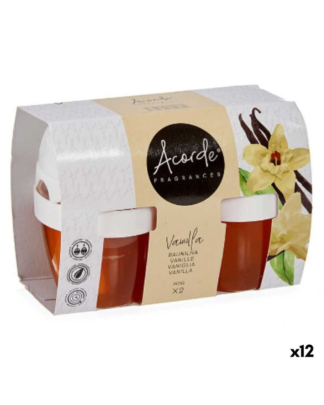 Acorde Vanille air freshener set with two parts, containing 12 pieces for home and kitchen decor, featuring vanilla scent.