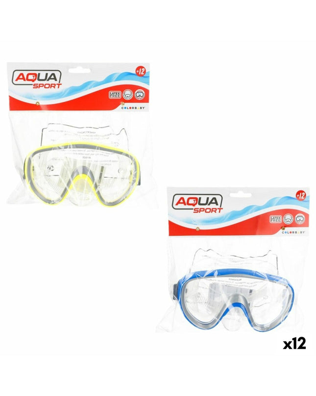 Colorbaby Duikbril for water sports, set of 12, waterproof goggles with colorful lenses for kids.