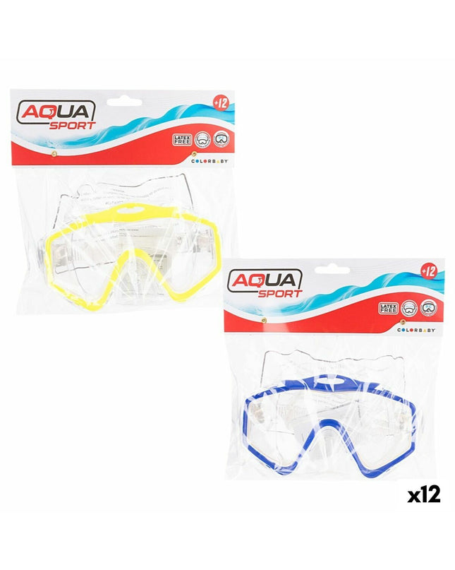 Colorbaby Duikbril set of 12 waterproof swimming goggles for children, suitable for watersport and outdoor activities.