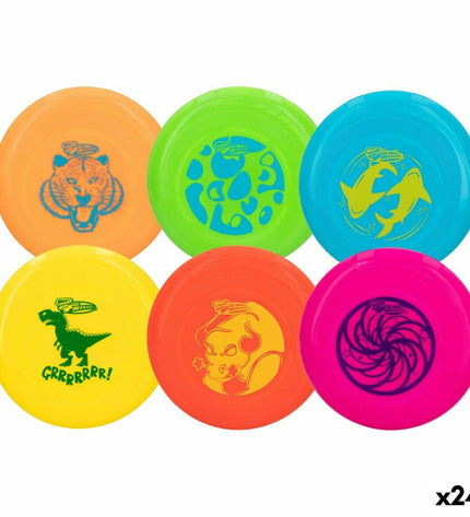 Set of 24 Wham-O Komeet recreational sport discs, 23 x 2.5 cm for outdoor play and recreational sports.