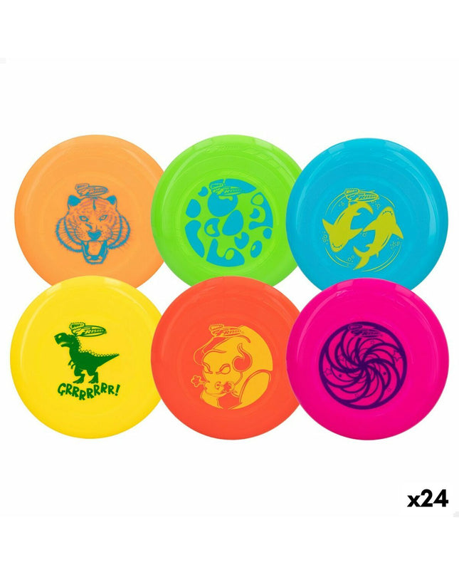 Set of 24 Wham-O Komeet recreational sport discs, 23 x 2.5 cm for outdoor play and recreational sports.