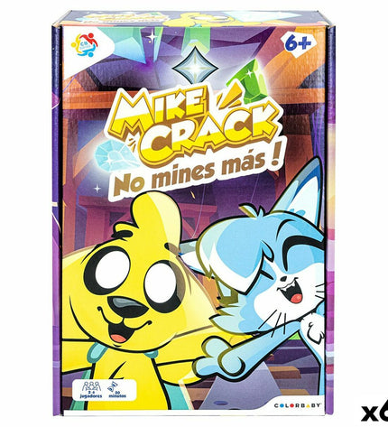 Set of six Mikecrack-themed card games, colorful playing cards with cartoon character illustrations, perfect for kids' entertainment.