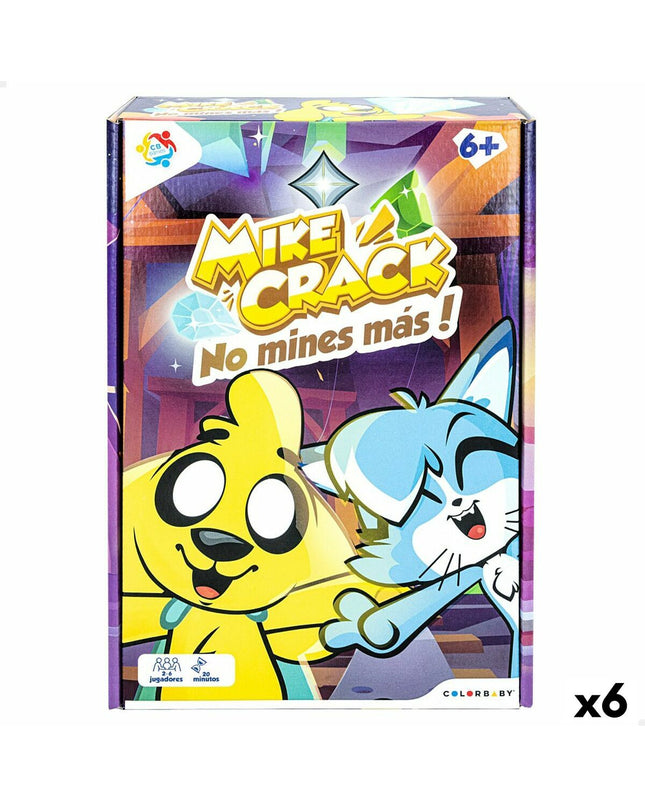 Set of six Mikecrack-themed card games, colorful playing cards with cartoon character illustrations, perfect for kids' entertainment.