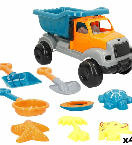 Colorbaby strand toy set with four colorful pieces, designed for outdoor play and sports, measuring 40x22x20 cm.