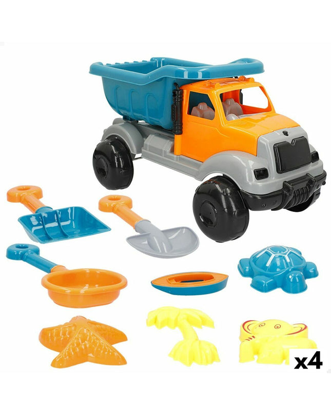 Colorbaby strand toy set with four colorful pieces, designed for outdoor play and sports, measuring 40x22x20 cm.