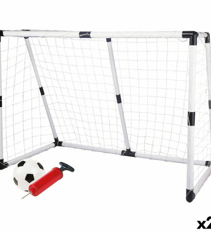 Set of two Colorbaby football goal posts, 190x132x90 cm, for outdoor sports and soccer practice.